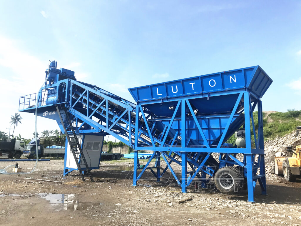 YHZS50 LUTON Mobile Concrete Batching Plant