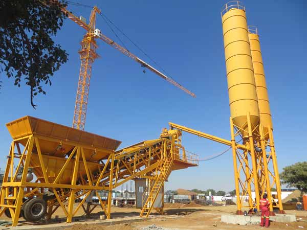 YHZS35 mobile batching plant for sale