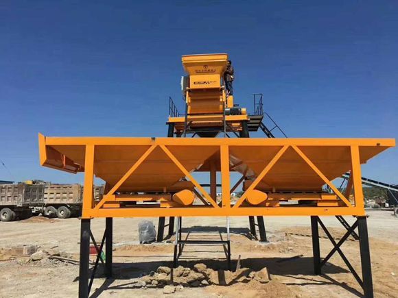 YHZS25 mobile concrete mixing plant for sale