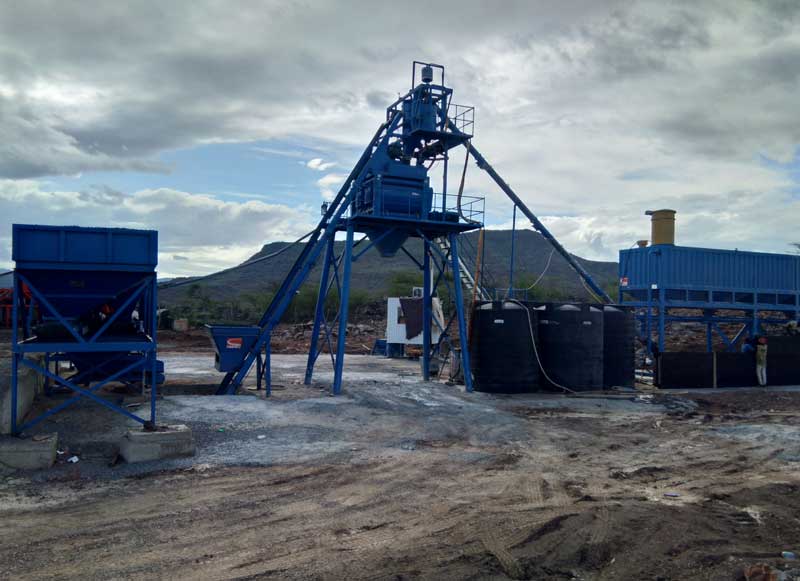 HZS50 mixing plant commissioned in Kenya