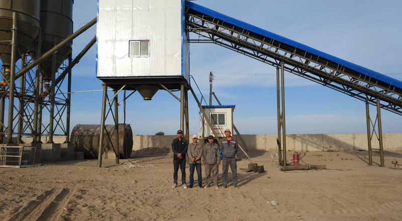 concrete mixing plant installed in UZ