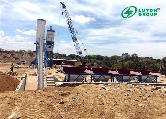 LUTON Belt Type Concrete Plant In Sri Lanka