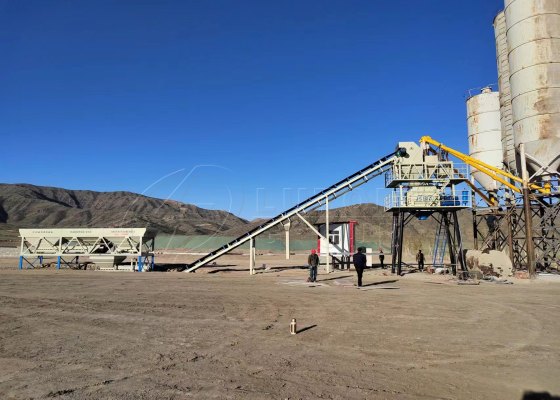 HZS60 concrete batching plant