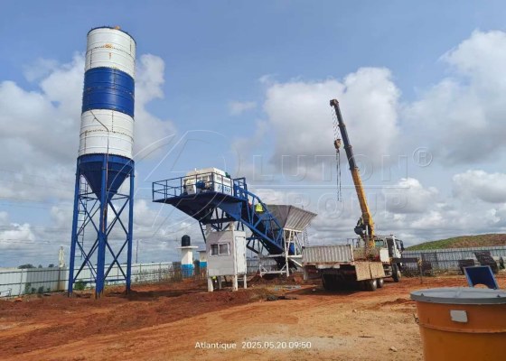 yhzs60 RMC plant of LUTON setup in Benin