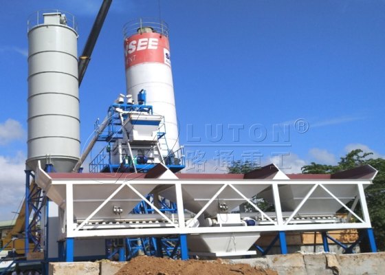HZS75 Concrete Batching Plant in Srilanka